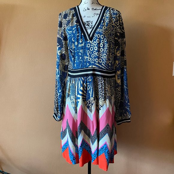 Maeve by Anthropologie Sporty Chevron Dress - Picture 5 of 9